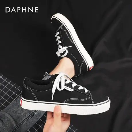 达芙妮奥特莱斯折扣官网帆布鞋女2022新款单鞋透气休闲夏季板鞋女商品大图