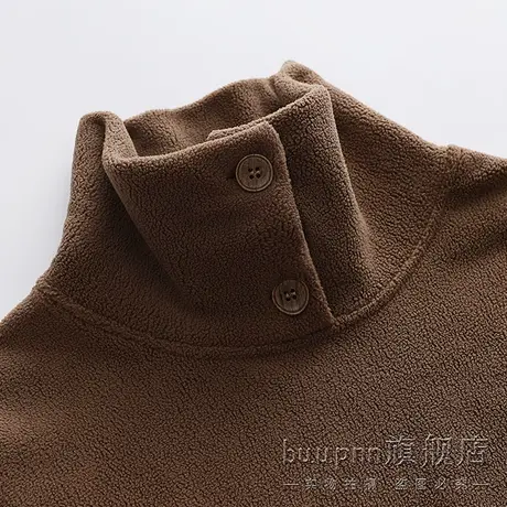 冲锋衣内搭卫衣女高领套头摇粒绒打底衫立领内胆图片