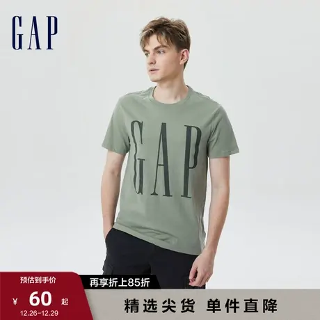 Gap男女装夏季新款徽标LOGO纯棉运动短袖T恤情侣装休闲上衣610134商品大图