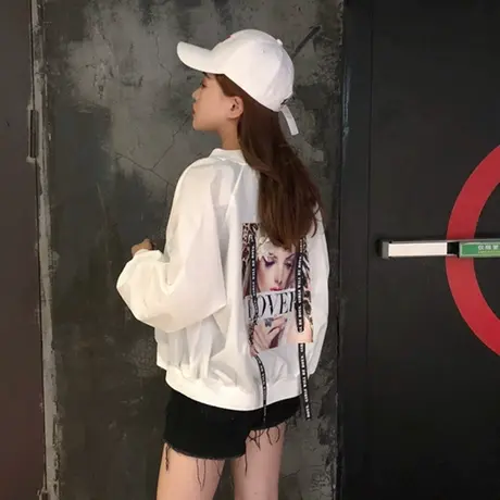 防晒衣女短款2023夏季新款韩版休闲百搭薄款雪纺外套空调衫防晒服商品大图