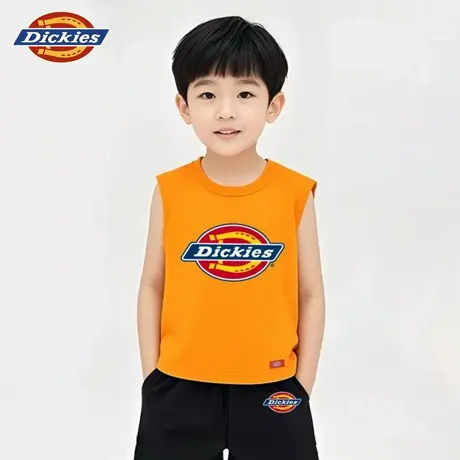 Dickies童装男童套装夏季儿童2025新款纯棉背心男孩潮牌两件套薄A商品大图