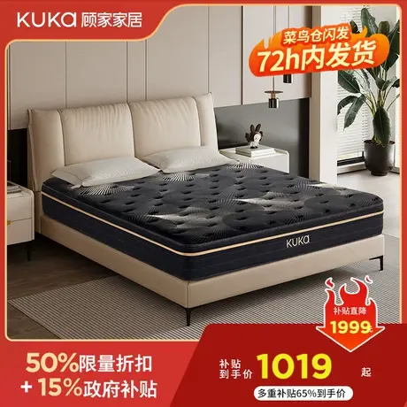 菜鸟仓闪发！真5折！顾家家居皮布床乳胶床垫不支持延期发货全部商品大图