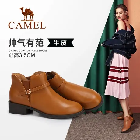 【非卖品】女鞋 马丁靴女英伦风学生韩版百搭真皮舒适保暖靴子粗图片