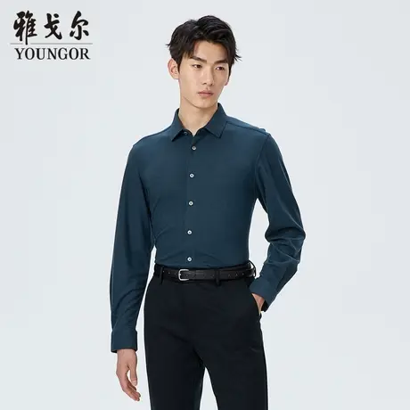 雅戈尔奥莱 商场同款男士长袖衬衫秋季新款官方商务休闲衬衫商品大图