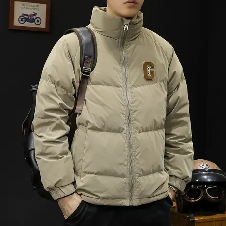 白鸭羽绒服男冬季2023新款轻薄潮牌大码爆款保暖男士外套短款美式商品大图