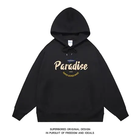 2023秋季美式新款情侣装宽松潮牌休闲百搭卫衣男连帽外套上衣帽衫商品大图