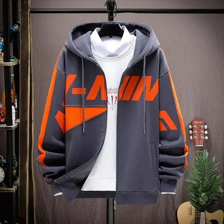 13岁男孩春秋款外套12青少年开衫卫衣14高初中学生15大童秋装16潮商品大图