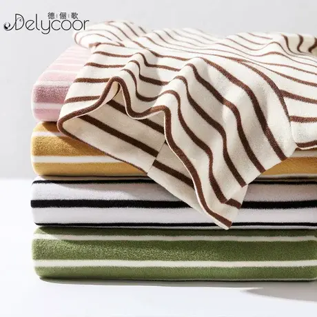 堆堆领打底衫女秋冬新款小个子内搭长袖双面磨毛撞色条纹T恤上衣商品大图