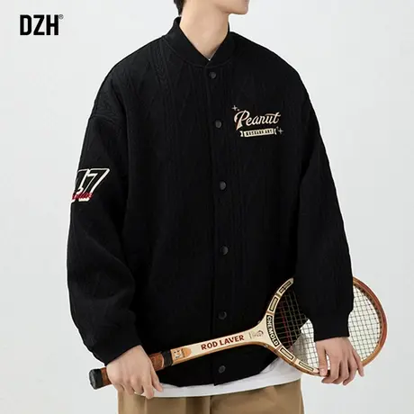 男生刺绣棒球服男春秋款运动外套潮高级感休闲男装2024年新款上衣图片