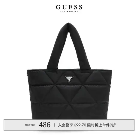 GUESS24年新款春女士纯色百搭时尚经典通勤logo手提包-YG899223商品大图