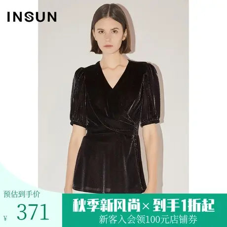 [醋酸系列]恩裳COVER初春秋新款时尚亮丝光泽感弹力舒适针织衫图片