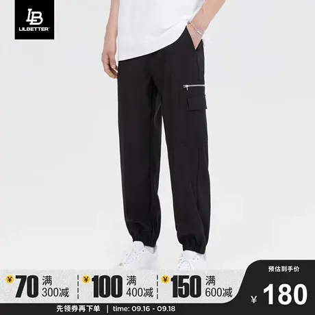 LiLbetter束脚裤男士2023秋季新品潮牌男长裤百搭运动裤子休闲裤商品大图