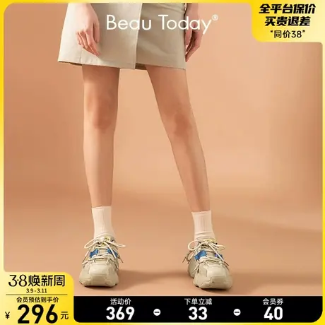 BeauToday秋冬厚底老爹鞋女软底增高小众休闲运动鞋女鞋ins潮BT图片