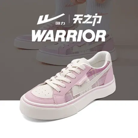 Warrior/回力2024新品学生低帮平底鞋女生秋季透气经典休闲帆布鞋商品大图
