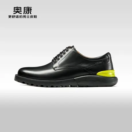 奥康运动皮鞋春秋季新款真皮休闲皮鞋舒适呼吸鞋商品大图