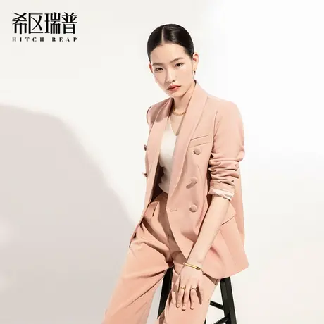 希区瑞普高端设计感阔腿裤职业装极简西服正装女西装春夏秋图片