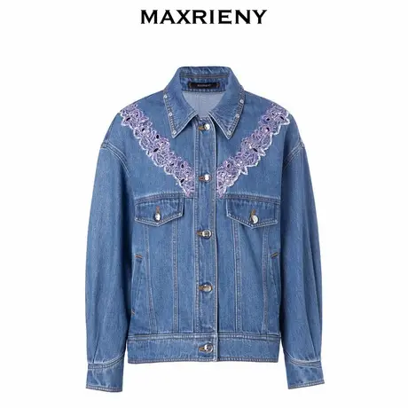 【奥莱】MAXRIENY复古牛仔外套女春季短外套商品大图