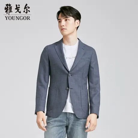 雅戈尔 商场同款男蓝色商务系列单西YXXX222724HMY商品大图