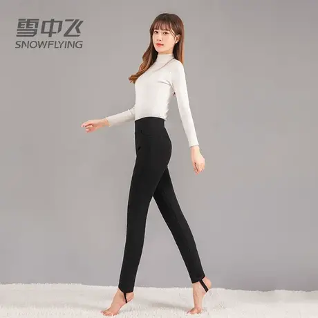羽绒裤女2023秋冬新款高腰显瘦保暖修身个性年轻百搭性感打底裤商品大图