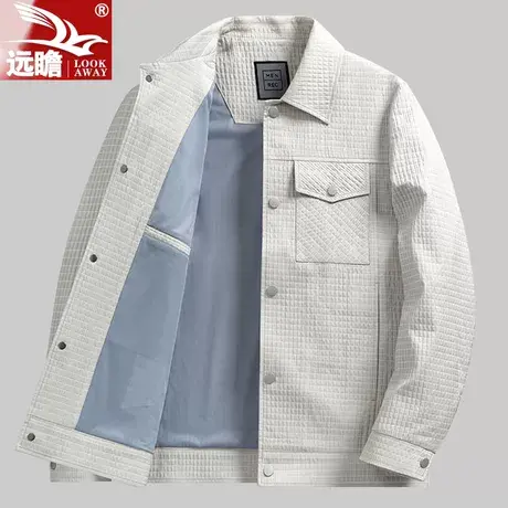 外套男春秋季2023新款潮牌宽松工装上衣翻领百搭男士休闲夹克男款商品大图