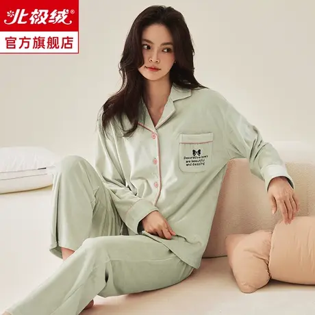 睡衣女秋冬季2023年新款海岛绒加绒加厚可外穿保暖女士家居服套装图片