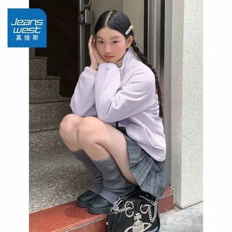 NOE真维斯摇粒绒外套女2025新款冬季爆款青少年加绒加厚休闲上衣图片
