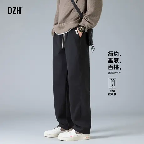 男生黑色裤子男款美式潮牌2025新款休闲裤直筒宽松长裤百搭秋冬款商品大图