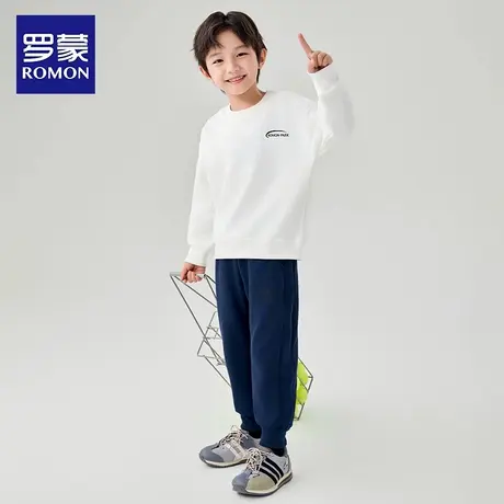 罗蒙童装儿童2025新款男童卫衣春秋中大童潮帅气衣服男孩秋装上衣商品大图