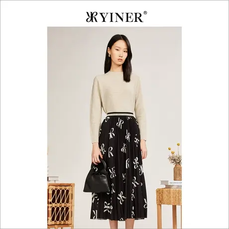 YINER音儿专柜女装2022冬季新款毛针织衫8232506110商品大图