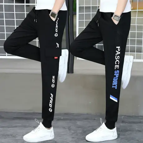 春季青少年休闲长裤子男高中初中学生男孩运动裤潮流帅气大童男装商品大图