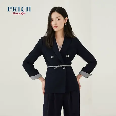 【直播专享】PRICH新款设计感时尚气质修身职场西装女商品大图