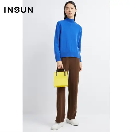 INSUN恩裳冬季针织阿拉善羊绒羊毛毛衣商品大图