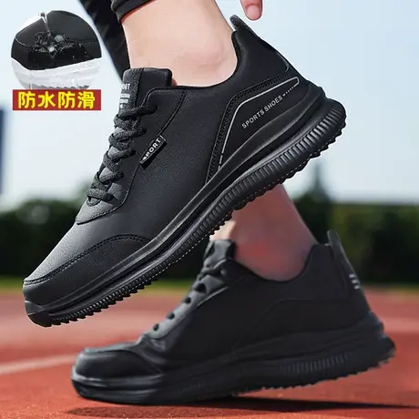 雨鞋男款时尚钓鱼水鞋厨房工作鞋防滑厨师鞋劳保短筒雨靴防水鞋男商品大图