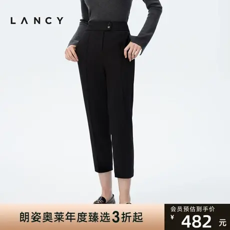 [特价]朗姿奥莱清仓特卖小香风西装裤通勤高腰直筒裤九分裤小脚裤商品大图