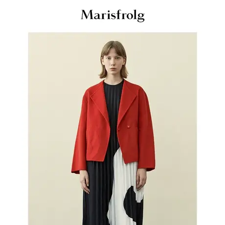 【奥莱清仓保暖季特价 】玛丝菲尔毛呢外套商品大图