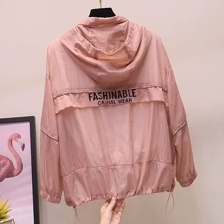 防晒衣女2023夏季新款衫韩版洋气长袖带帽外套薄款透气百搭防晒服商品大图