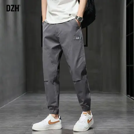 男士休闲裤男春夏款潮牌高街裤子2023年新款九分工装裤束脚男裤子商品大图