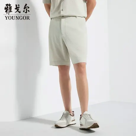 【商场同款】雅戈尔男士短裤夏季新款官方商务休闲舒适男士短裤图片