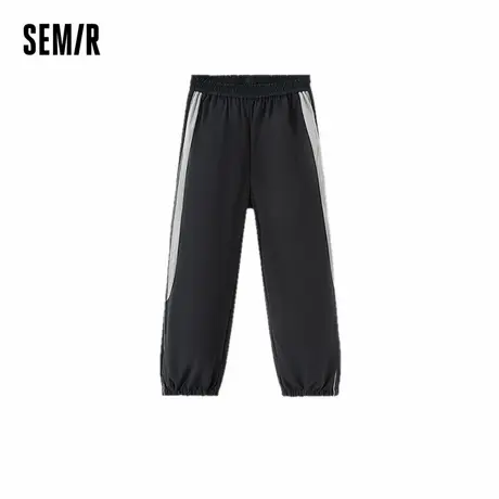 森马儿童长裤2025秋季新款防泼水宽松直筒裤男童休闲裤拼色户外潮商品大图