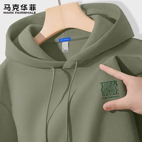 马克华菲连帽卫衣男秋季2025新款宽松外套男款休闲运动男士上衣X图片