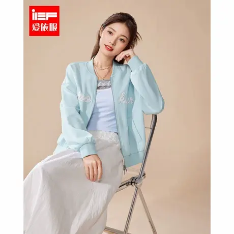 IEF/爱依服2025秋季新款美式时尚休闲运动风通勤百搭棒球服外套商品大图