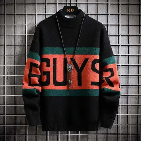 13岁男孩秋冬款毛衣12青少年羊毛衫14初高中学生15大童打底针织衫商品大图