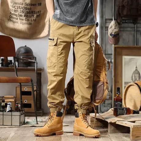 Modi Nick/摩帝尼克时尚潮流男士工装休闲裤纯棉宽松多口袋男裤子商品大图