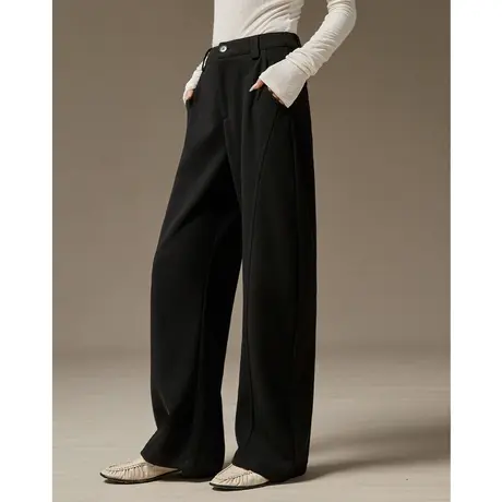 othermix【白鹅绒】可拆卸羽绒内胆保暖加厚羽绒裤高腰休闲裤子女图片