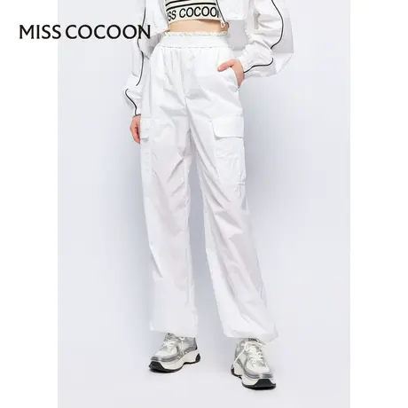 MISSCOCOON【持续机能旅程】24春新款机能风防晒宽松廓形工装裤商品大图