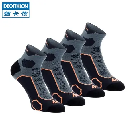 迪卡侬户外登山户外运动速干棉袜子2双男舒适女快干透气中筒ODS图片