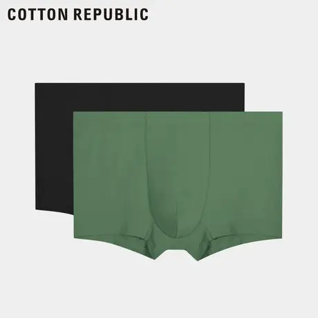 Cotton Republic/棉花共和国男士冰氧吧凉感吸汗科技内裤2条图片