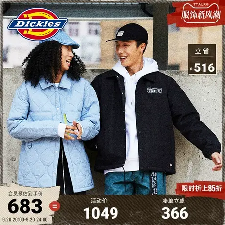 Dickies商场同款秋冬工装风 休闲教练夹克 男女宽松外套图片