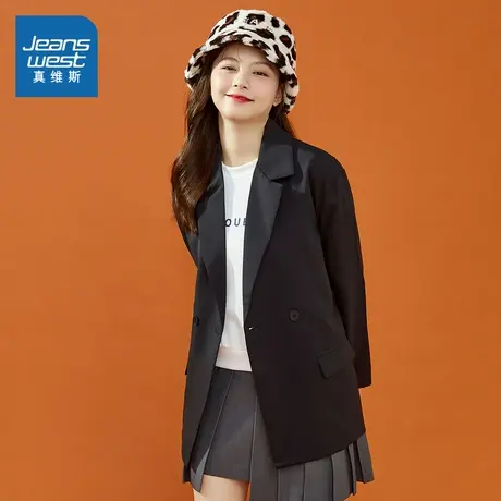 YD真维斯女装西装外套春秋装时尚休闲通勤西服女式长袖洋气开衫女图片