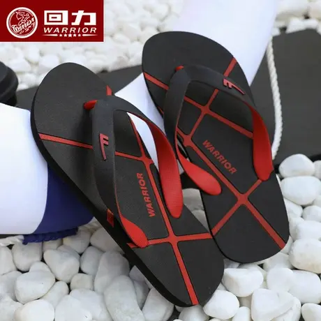 Warrior/回力新款人字拖男夏季防滑户外穿高级沙滩夹脚凉拖鞋男士商品大图